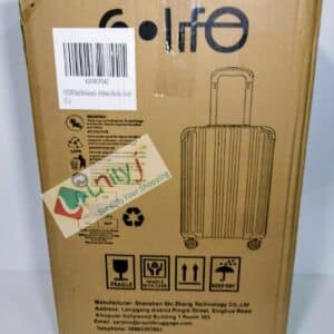 Unityj Uk Travel COOLIFE Hard Shell Suitcase Rolling Suitcase Red Small 1 89
