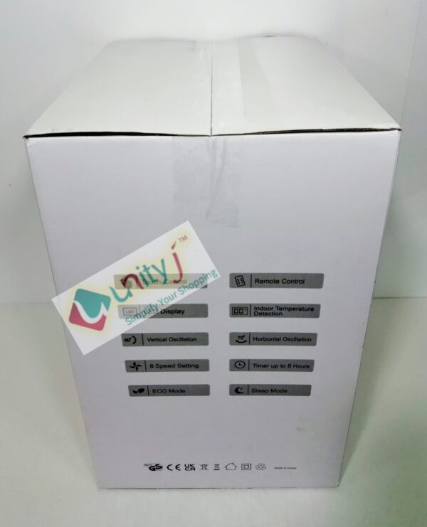 Unityj Uk Appliances MYCARBON Silent Fan Electric Desk Fan 2 603