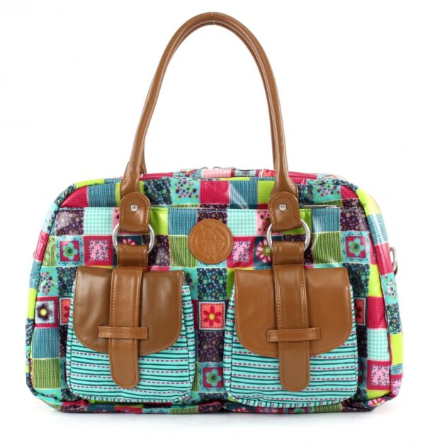 Unityj Uk Baby Lassig Baby Changing Diaper Bag, Flower Quilt 408