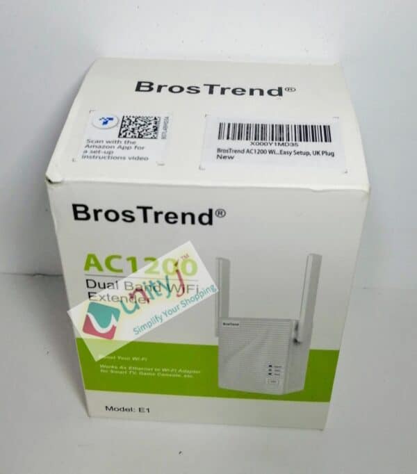 Unityj Uk Computers BrosTrend AC1200 WiFi Booster Range Extender 1233