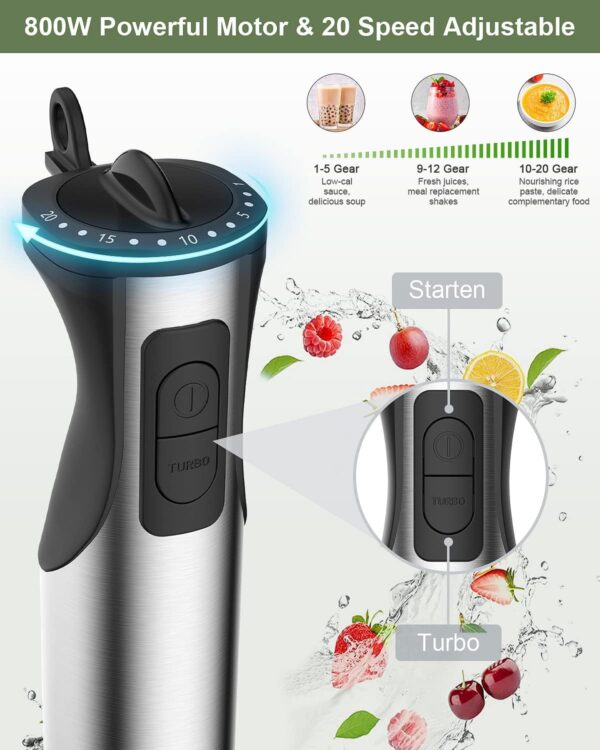 Unityj Uk Kitchen Appliances MEQATS Hand Blender, 800W 1 1446