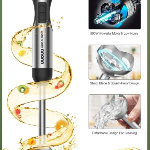 Unityj Uk Kitchen Appliances MEQATS Hand Blender, 800W 3 1444