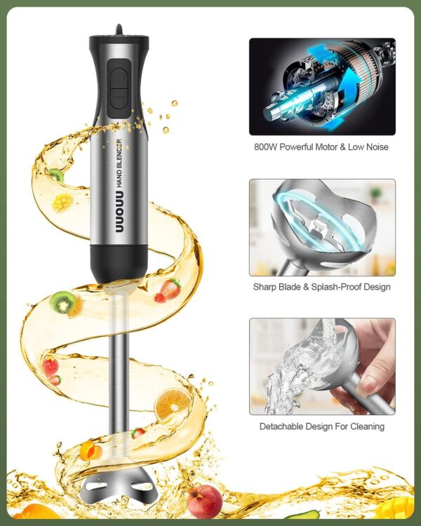 Unityj Uk Kitchen Appliances MEQATS Hand Blender, 800W 3 1444