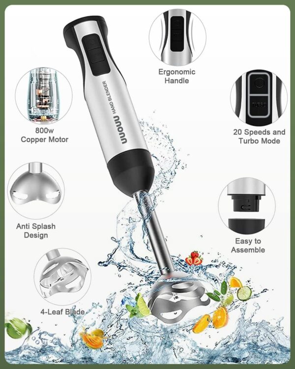 Unityj Uk Kitchen Appliances MEQATS Hand Blender, 800W 4 1443
