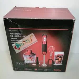 Unityj Uk Kitchen Appliances MEQATS Hand Blender Red 1496