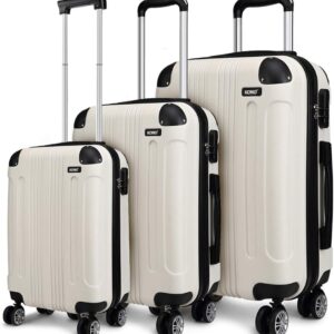 Unityj Uk Travel Kono 3 Pcs Luggage Set Hard Shell Suitcase 108