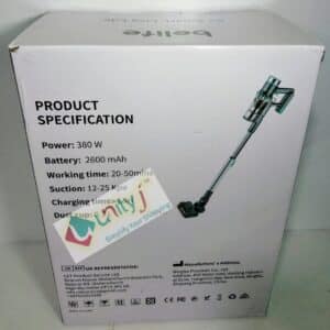 Unityj Uk Appliances Belife Cordless Vacuum Cleaner, 38Kpa 450W 3 640