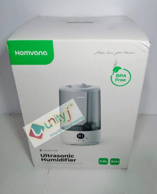 Unityj Uk Appliances Homvana Humidifier For Bedroom, 3.6L Cool Mist 646