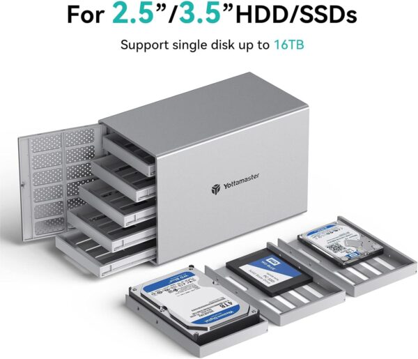 Unityj Uk Computers Yottamaster 5 Bay Hard Drive Enclosure 1 1298