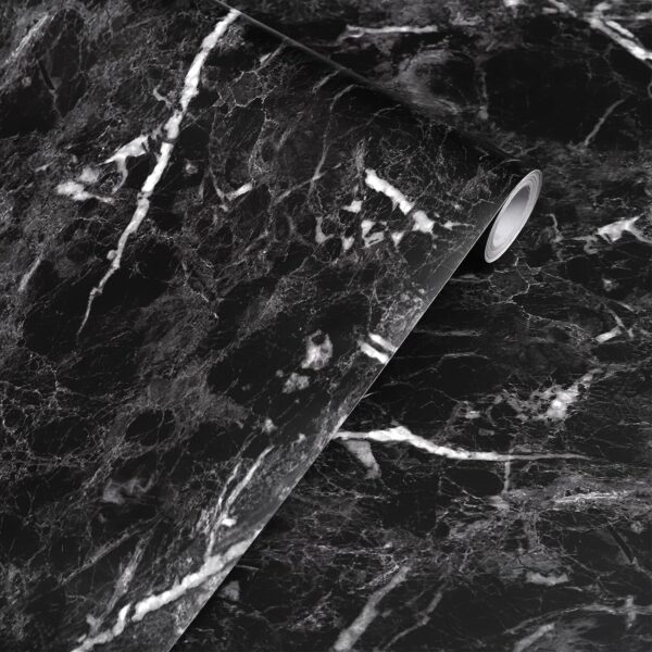 Unityj Uk Furniture Abyssaly Marble Sticky Back Plastic Black Vinyl Wrap 1 11
