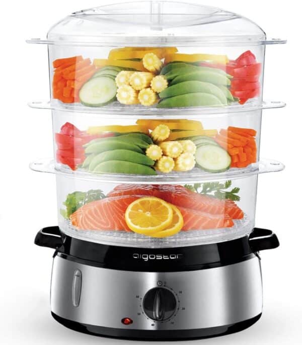 Unityj Uk Kitchen Appliances Aigostar 3 Tier Food Steamer 1618