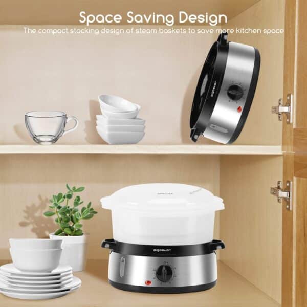 Unityj Uk Kitchen Appliances Aigostar 3 Tier Food Steamer 6 1612
