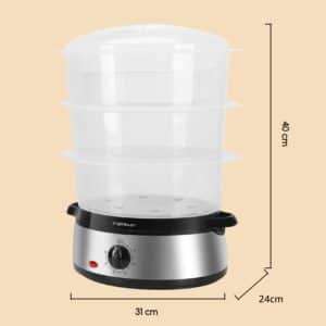 Unityj Uk Kitchen Appliances Aigostar 3 Tier Food Steamer 7 1611
