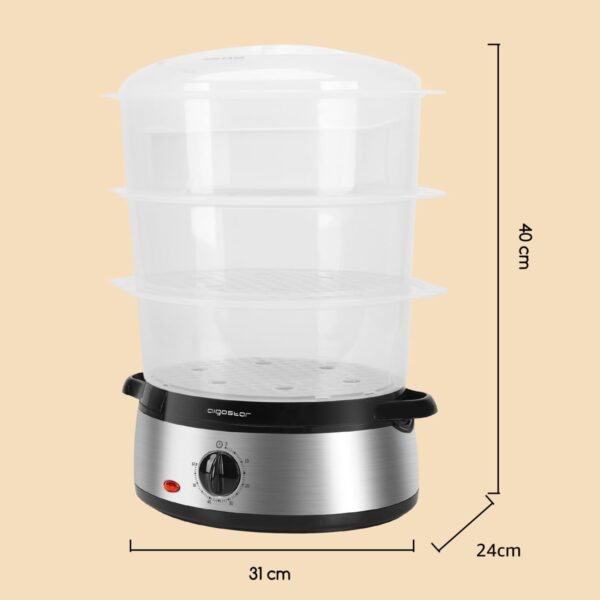 Unityj Uk Kitchen Appliances Aigostar 3 Tier Food Steamer 7 1611