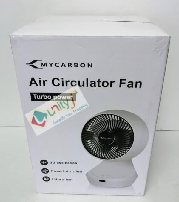Unityj Uk Appliances MYCARBON Quiet Fan DC Motor Desk Fans 687