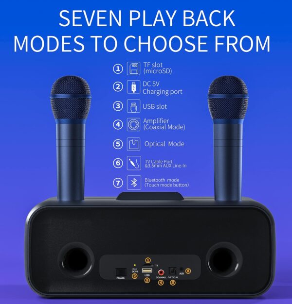 Unityj Uk Audio Video Karaoke Machine For Adults & Kids 3 300
