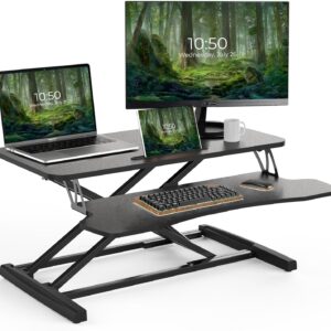 Unityj Uk Computers 32 Inch Standing Desk Converter 1340