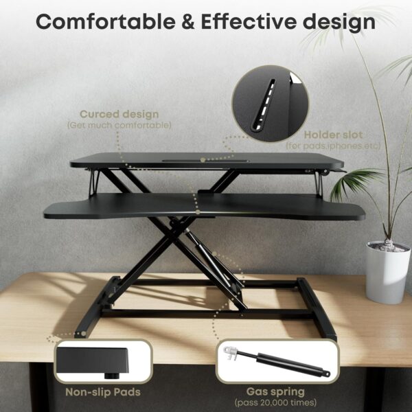Unityj Uk Computers 32 Inch Standing Desk Converter 4 1336