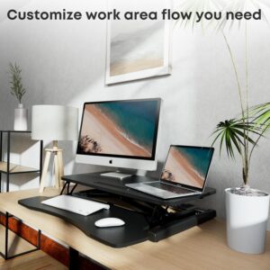 Unityj Uk Computers 32 Inch Standing Desk Converter 5 1335