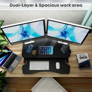 Unityj Uk Computers 32 Inch Standing Desk Converter 6 1334