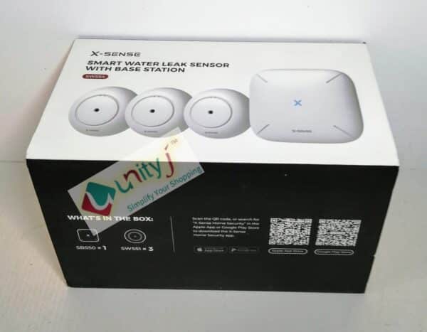 Unityj Uk Household X Sense Wi Fi Water Leak Detector, 3 Water Detectors & 1 Base Station 1 419