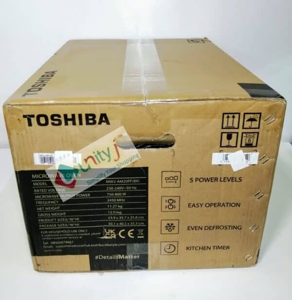 Unityj Uk Kitchen Appliances Toshiba 800w 20L Microwave Oven 1 1721