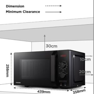 Unityj Uk Kitchen Appliances Toshiba 800w 20L Microwave Oven 4 1722