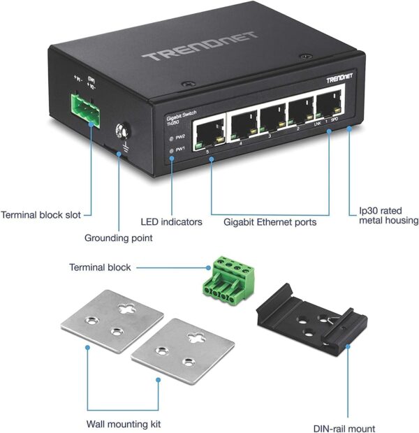 Unityj Uk Computers TRENDnet TI G50 5 Port 3 1428