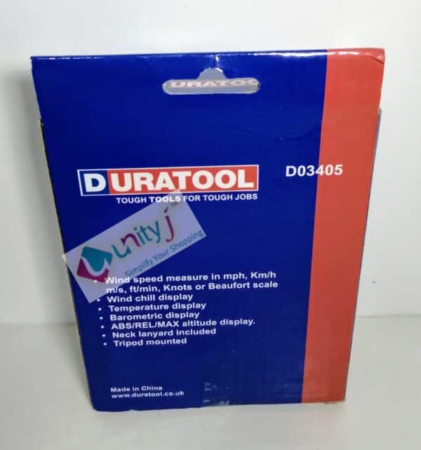 Unityj Uk Tools DURATOOL Handheld Thermo Anemometer D03405 1 299