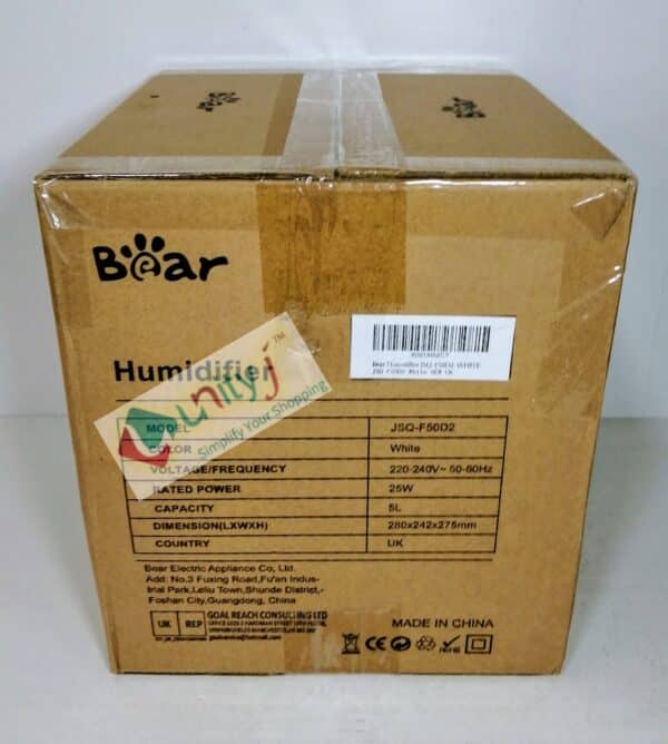 Unityj Uk Appliances Bear 5L Top Fill Humidifier For Bedroom 1 723