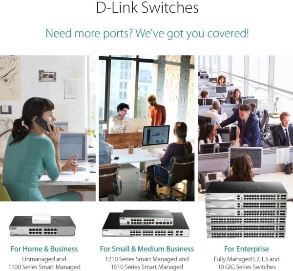Unityj Uk Computers D Link 16 Port Green Ethernet Copper Gigabit Switch 2 1522