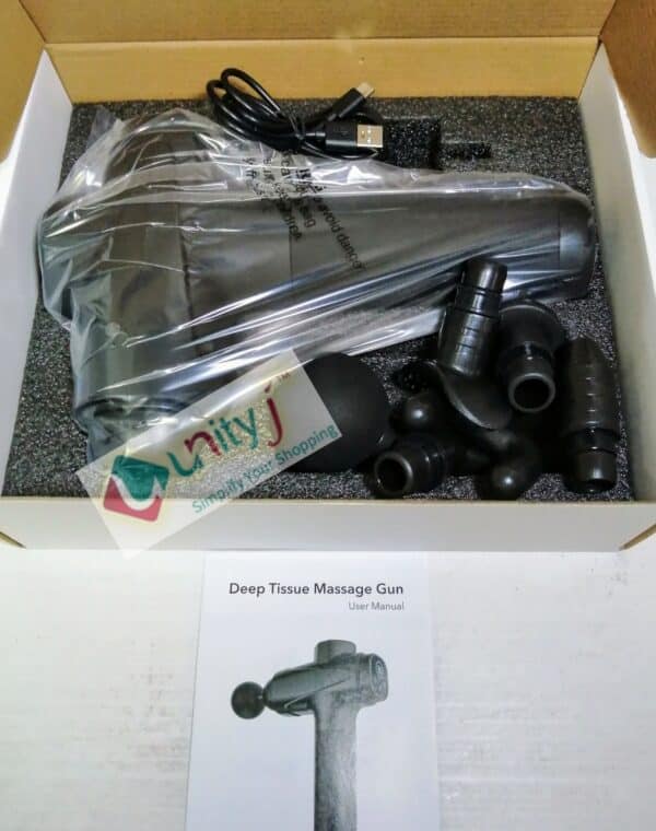 Unityj Uk Health MEQATS Fascia Deep Tissue Cordless Sport Silicone Massage Gun 1 493