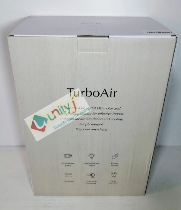 Unityj Uk Household Litmor TurboAir Rechargeable Silent Cooling Fan 1 476