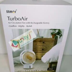 Unityj Uk Household Litmor TurboAir Rechargeable Silent Cooling Fan 475