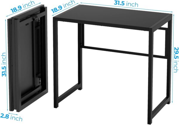 Unityj Uk Computers GreenForest Folding Desk 80 CM Black 1 1621