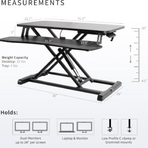 Unityj Uk Computers VIVO Standing Desk Converter 1 1562