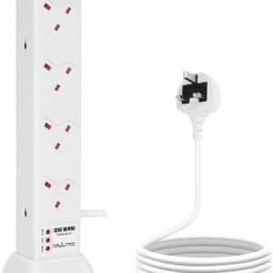 Unityj Uk Household Tower Extension Lead Surge Protected 514