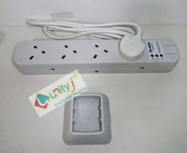 Unityj Uk Household Tower Extension Lead Surge Protected, 8 Way 3 506