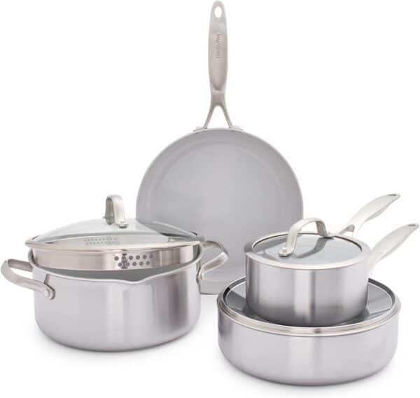 Unityj Uk Kitchen Appliances GreenPan Venice Pro Pots And Pans Set 1860