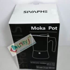 Unityj Uk Kitchen Appliances Sivaphe Moka Pot Stovetop Espresso Maker, 100ml 1840