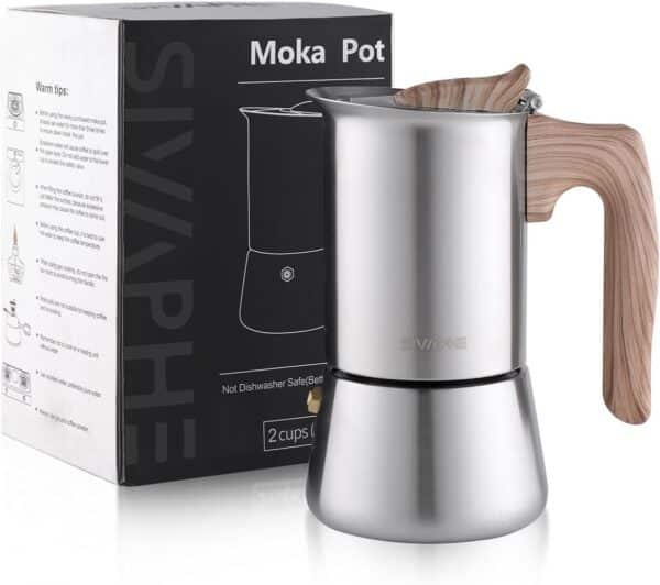 Unityj Uk Kitchen Appliances Sivaphe Moka Pot Stovetop Espresso Maker 1846