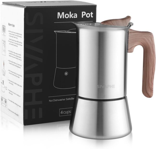 Unityj Uk Kitchen Appliances Sivaphe Stovetop Espresso Maker 200ml 1847