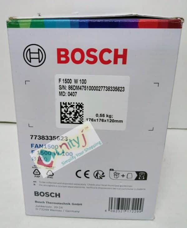 Unityj Uk Appliances Bosch Bathroom Extractor Fan 1500 W 100 3 742