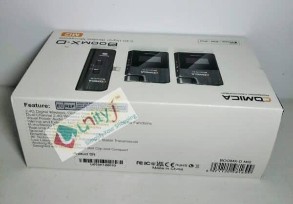 Unityj Uk Audio Video Comica BoomX DMI2 2.4G Wireless Microphone System 2 374
