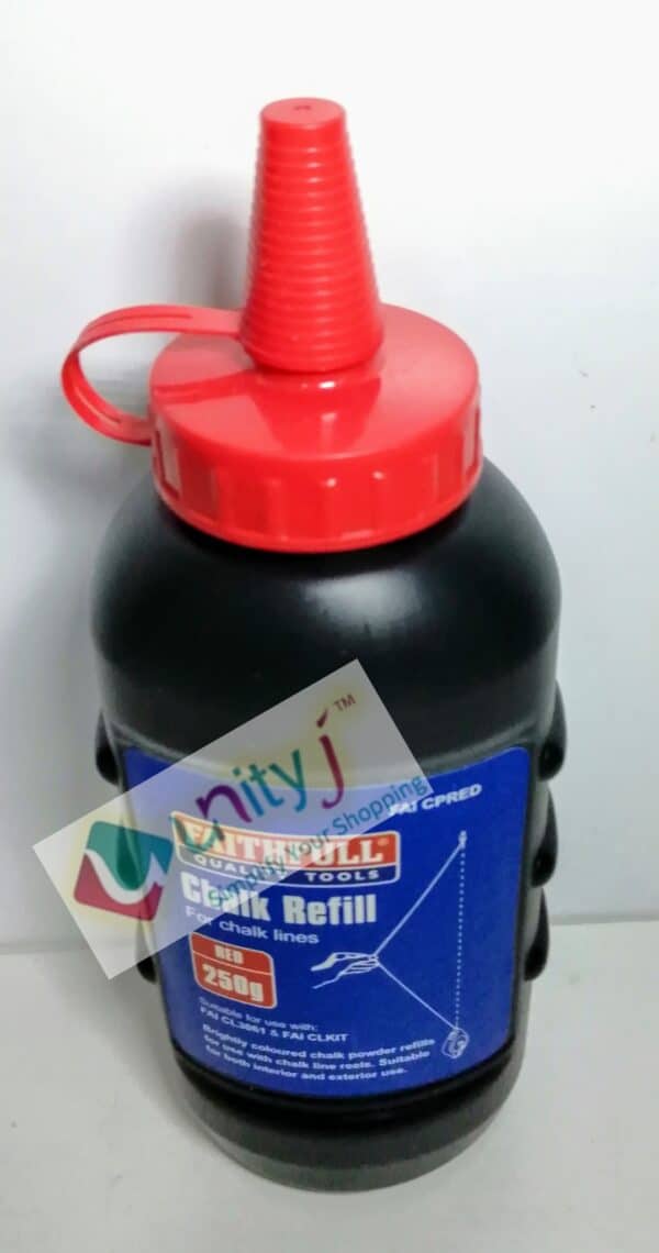 Unityj Uk Building Faithfull FAICPRED Builders Chalk Line Powder Refill Red 28
