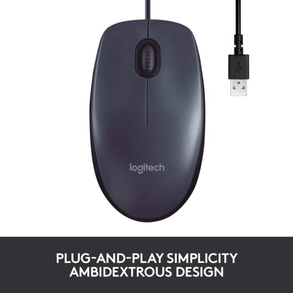 Unityj Uk Computers Logitech B100 Wired USB Mouse 2 1712