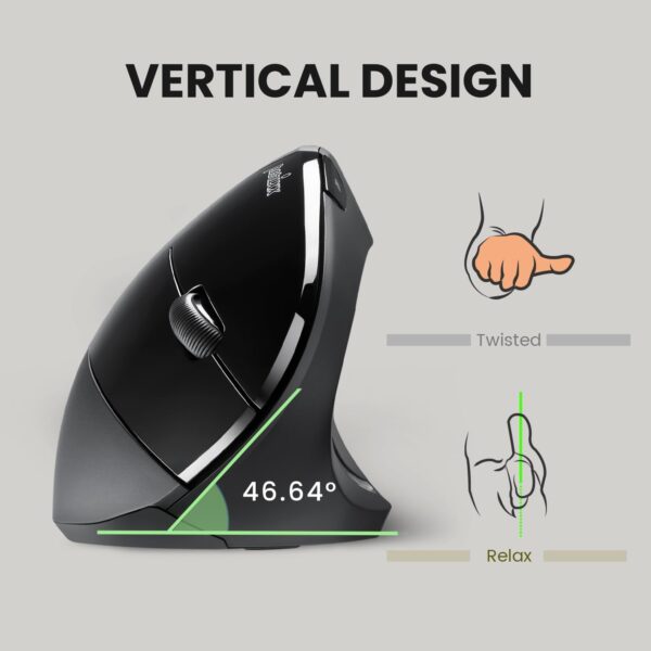 Unityj Uk Computers Perixx Ergonomic Vertical Wireless Mouse 4 1672