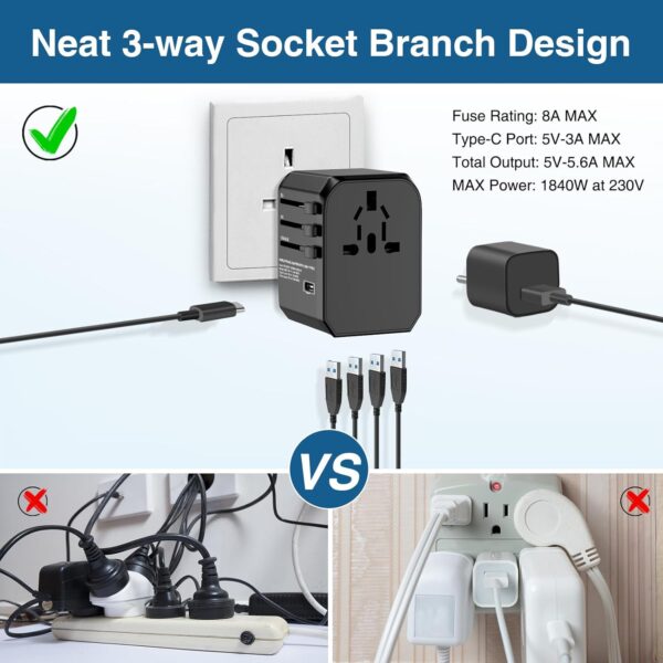 Unityj Uk Electronics Universal Travel Adapter 3 114