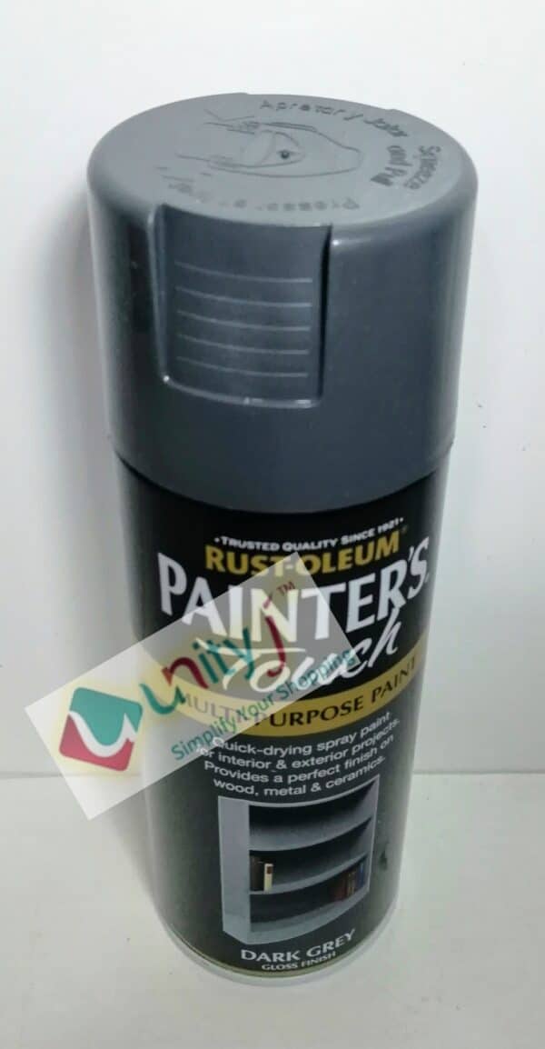 Unityj Uk Furniture Rust Oleum 400ml Painter's Touch Spray Paint Dark Grey 13