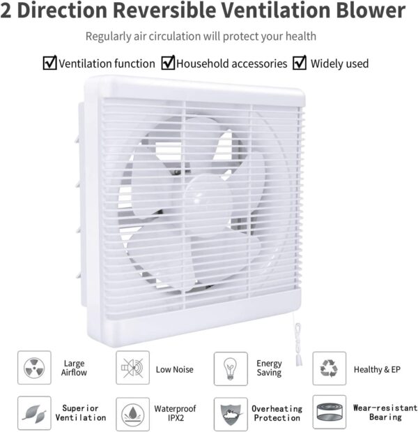 Unityj Uk Household MEQATS Extractor Fan With Shutter 4 587